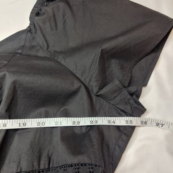 NWT Torrid Cotton Poplin Sheer Lace Waist Tie Back Tiered Midi Dress 3X Classic - Picture 15 of 16